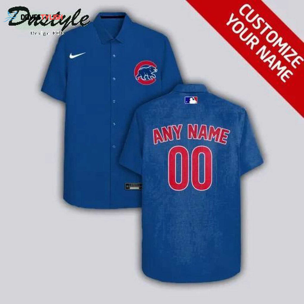 Custom Chicago Cubs Blue Hawaiian Shirt – Personalized Fan Apparel