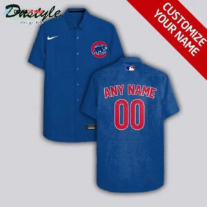 Custom Chicago Cubs Blue Hawaiian Shirt - Personalized Fan Apparel