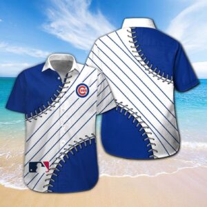 Chicago Cubs Hawaiian Shirt Set for Men Women Kids – Short Sleeve Button Up Tropical Aloha – MTE05