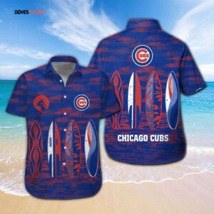 Chicago Cubs Tropical Aloha Hawaiian Shirt Set - Short Sleeve Button Up for Men Women Kids