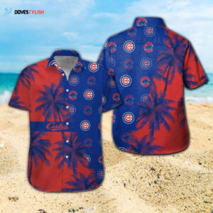 Chicago Cubs Hawaiian Shirt Set for Men Women Kids - Short Sleeve Button Up Tropical Aloha Style - MTE09