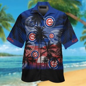 Chicago Cubs Tropical Aloha Hawaiian Shirt Set for Men Women and Kids – Short Sleeve Button Up Shirt