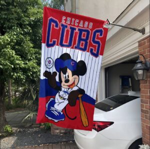 Chicago Cubs x Mickey Baseball Flag – MLB Premium Flag for True Fans
