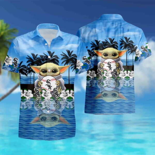 Chicago White SOX Baby Yoda Hawaiian Shirt – Cute Short Summer Style