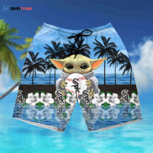 Chicago White SOX Baby Yoda Hawaiian Shirt - Cute Short Summer Style
