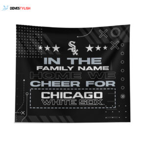Custom Chicago White Sox Cheer Tapestry - Personalized Sports Decor