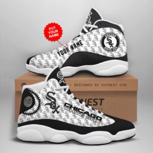 Personalized Chicago White Sox Air Jordan 13 Sneakers - Custom Name Unisex Gift