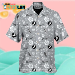 Chicago White Sox Hawaiian Shirt: Baseball Aloha with Hibiscus Flower Pattern