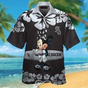Chicago White Sox Minnie Mouse Hawaiian Shirt Set for the Whole Family – Men Women Kids