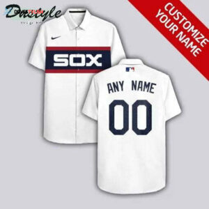 Custom Chicago White Sox White Hawaiian Shirt - Personalized MLB Fan Gear