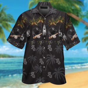 Chicago White Sox Hawaiian Shirt Set for Men Women Kids – Short Sleeve Button Up Tropical Aloha Shirt – MTE012