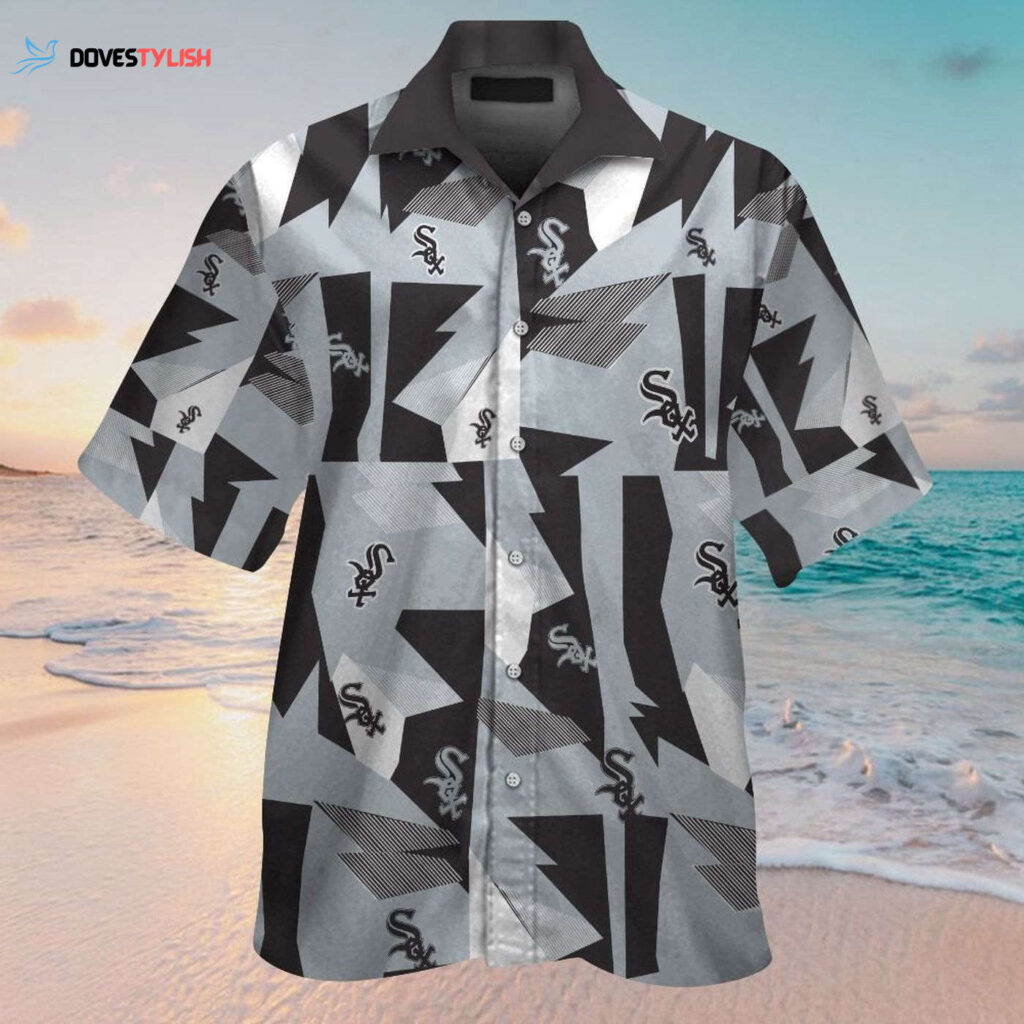 Chicago White Sox Hawaiian Shirt Set for Men Women Kids – Short Sleeve Button Up Tropical Aloha Shirt – MTE03