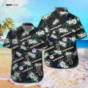 Chicago White Sox Tropical Aloha Hawaiian Shirt Set for Men Women Kids - MTE06