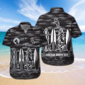 Chicago White Sox Hawaiian Shirt Set for Men Women Kids – Short Sleeve Button Up Aloha Tropical Design MTE07