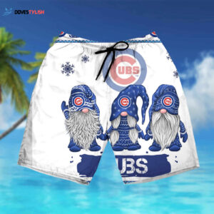 Chicago Cubs Christmas Gnomes Ugly Sweatshirt & 3D Hawaiian Shirt Combo