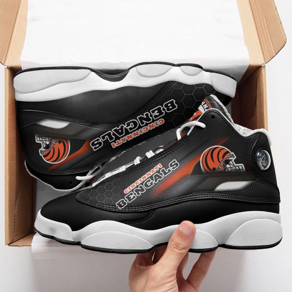 Cincinnati Bengals Air Jordan 13 Sneaker Custom: Perfect Gift for Fans Cincinnati Bengals Air Jordan 13 Sneaker Custom: Perfect Gift for Fans
