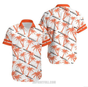 Cincinnati Bengals Coconut Tree Gift For Fan Hawaii Shirt