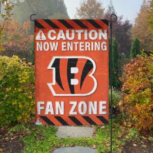 Cincinnati Bengals Fan Zone Flag, NFL Welcome Sport Flag - House Garden Decor Gift 3