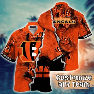 Cincinnati Bengals NFL Flower Hawaii Shirt  For Fans, Custom Summer Football Shirts
