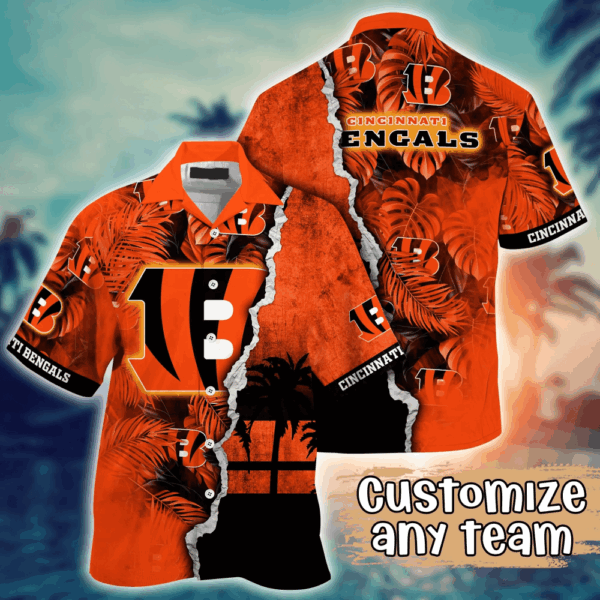 Cincinnati Bengals NFL Flower Hawaii Shirt  For Fans, Custom Summer Football Shirts