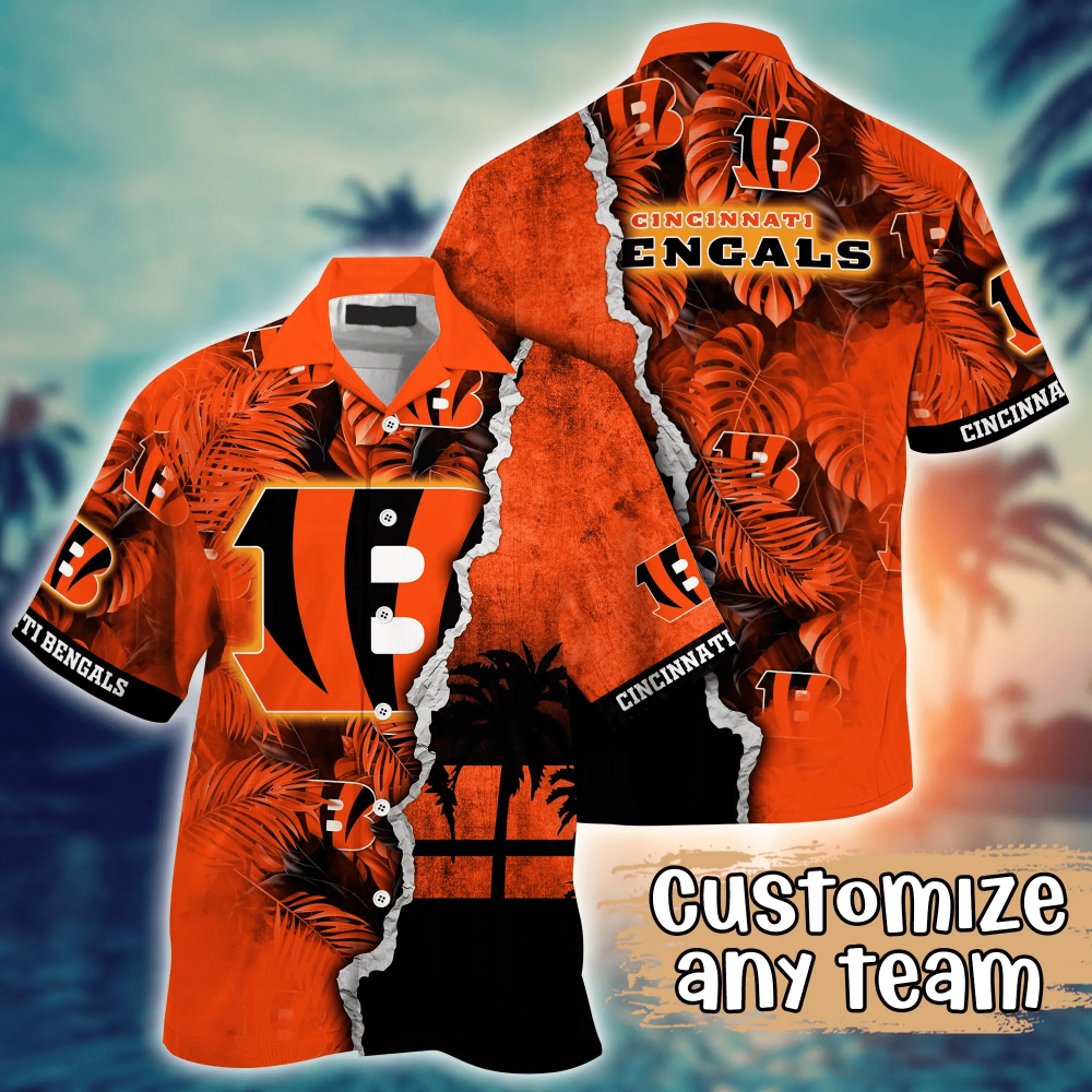 Cincinnati Bengals NFL Flower Hawaii Shirt  For Fans, Custom Summer Football Shirts