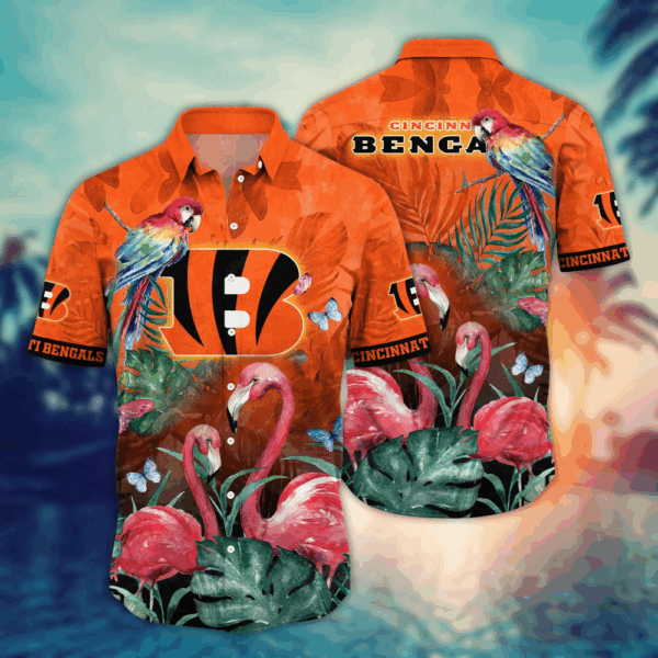 Cincinnati Bengals NFL Flower Hawaii Shirt   For Fans, Summer Football Shirts