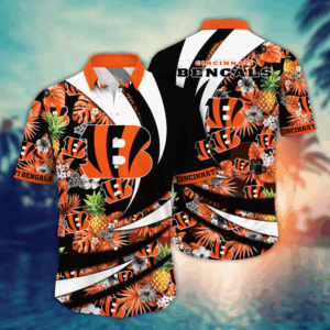 Cincinnati Bengals NFL Flower Hawaii Shirt  For Fans, Summer Football Shirts