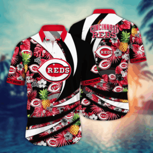Cincinnati Reds MLB Flower Hawaii Shirt   For Fans, Summer Football Shirts