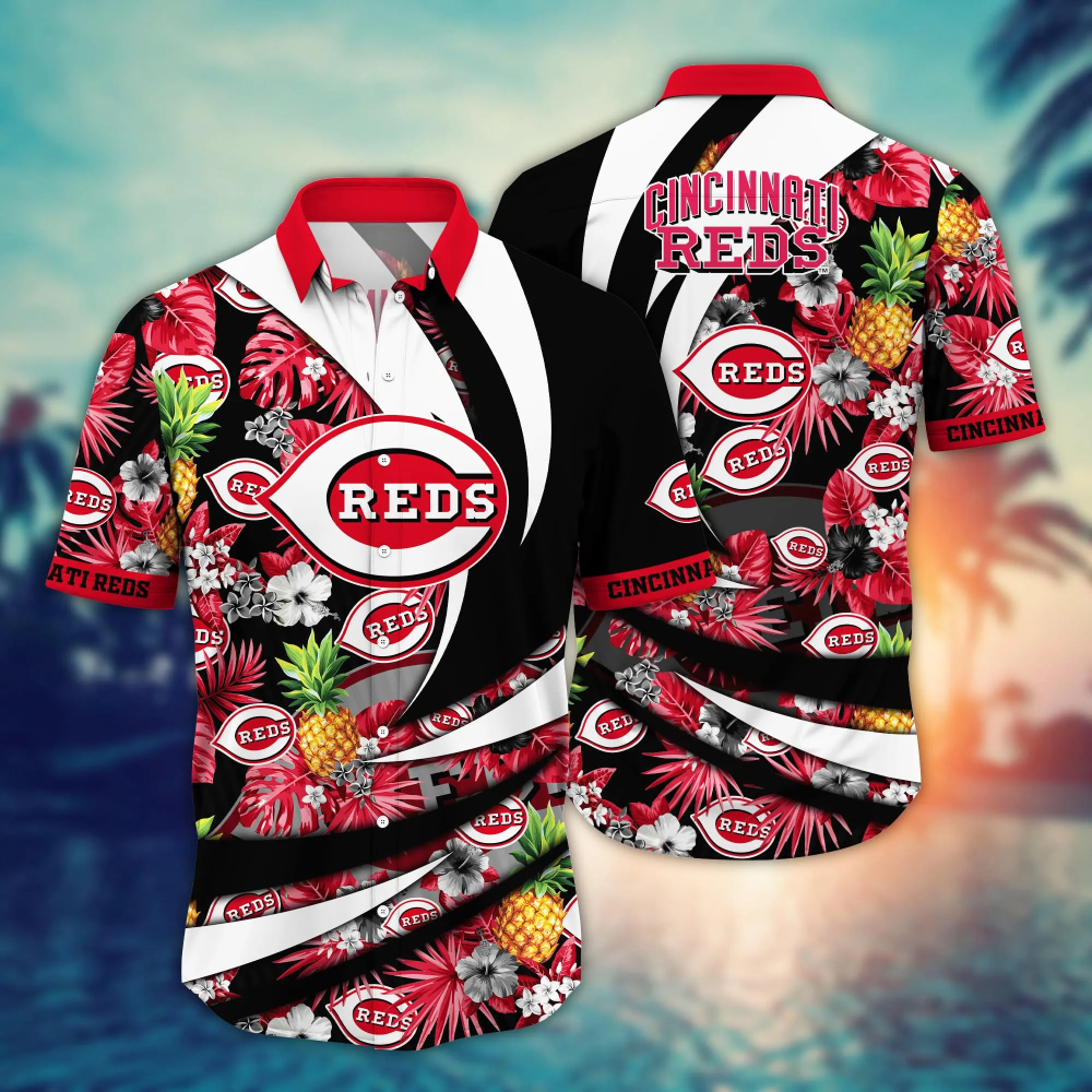 Cincinnati Reds MLB Flower Hawaii Shirt   For Fans, Summer Football Shirts