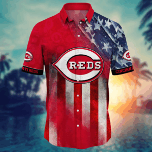 Cincinnati Reds MLB Hawaii Shirt Independence Day, Summer Shirts