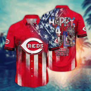 Cincinnati Reds MLB Hawaii Shirt Independence Day, Summer Shirts