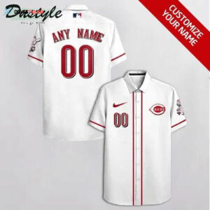 Custom Cincinnati Reds White Hawaiian Shirt - Personalize Your Style