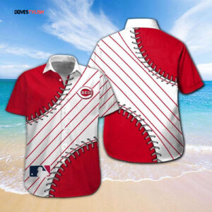 Cincinnati Reds Tropical Aloha Hawaiian Shirt Set for Men Women Kids Short Sleeve Button Up MTE01