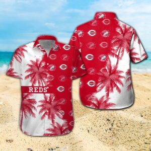 Cincinnati Reds Tropical Aloha Hawaiian Shirt Set for Men Women Kids – MTE011