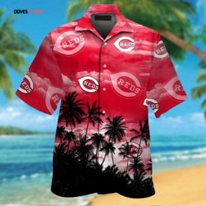 Cincinnati Reds Tropical Aloha Hawaiian Shirt Set for Men Women Kids - MTE04