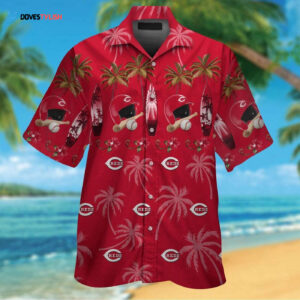 Cincinnati Reds Tropical Hawaiian Shirt Set for Men Women Kids - MTE05