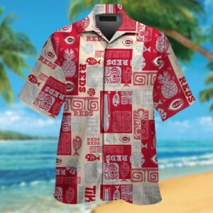 Cincinnati Reds Tropical Aloha Hawaiian Shirt Set for Men Women Kids – MTE06