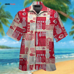 Cincinnati Reds Tropical Aloha Hawaiian Shirt Set for Men Women Kids - MTE06