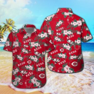 Cincinnati Reds Hawaiian Shirt Set for Men Women Kids – Tropical Aloha Style MTE08