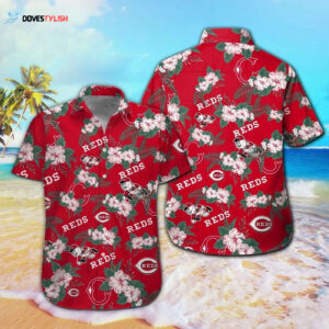 Cincinnati Reds Hawaiian Shirt Set for Men Women Kids - Tropical Aloha Style MTE08