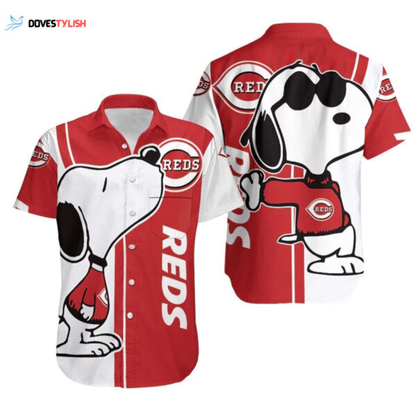 Officially Licensed Cincinnati Reds Snoopy Lover Hawaiian Shirt – All-over Print