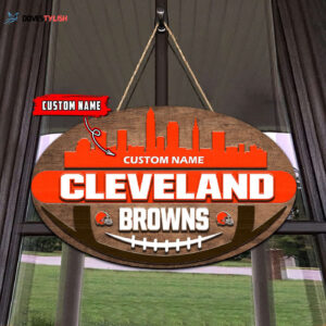 Cleveland Browns 2 Layers Wooden Sign - Home Decor Gift
