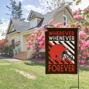 Cleveland Browns Forever Fan Flag, NFL Sport Fans Outdoor Flag – House Garden Decor Gift