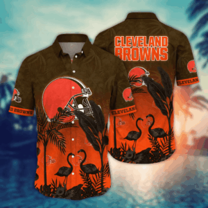 Cleveland Browns NFL Flower Hawaii Shirt  For Fans, Summer Football Shirts
