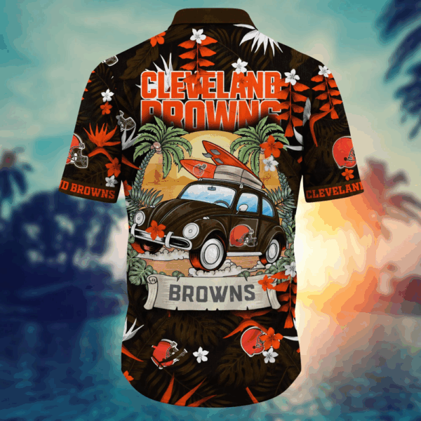 Cleveland Browns NFL Flower Hawaii Shirt  For Fans, Summer Football Shirts