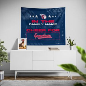 Cleveland Guardians Cheer Tapestry – Personalized Custom Design