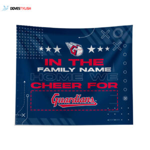 Custom Cleveland Guardians Cheer Tapestry - Personalized Sports Wall Decor