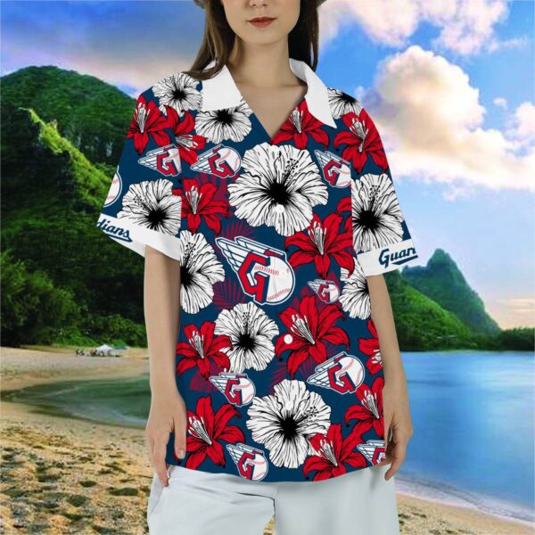 Cleveland Guardians Tropical Floral Hawaiian Shirt – Aloha Style for Men
