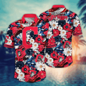 Cleveland Indians MLB Hawaii Shirt Independence Day, Summer Shirts
