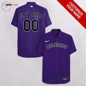 Customized Colorado Rockies Purple Hawaiian Shirt - Unique Fan Apparel
